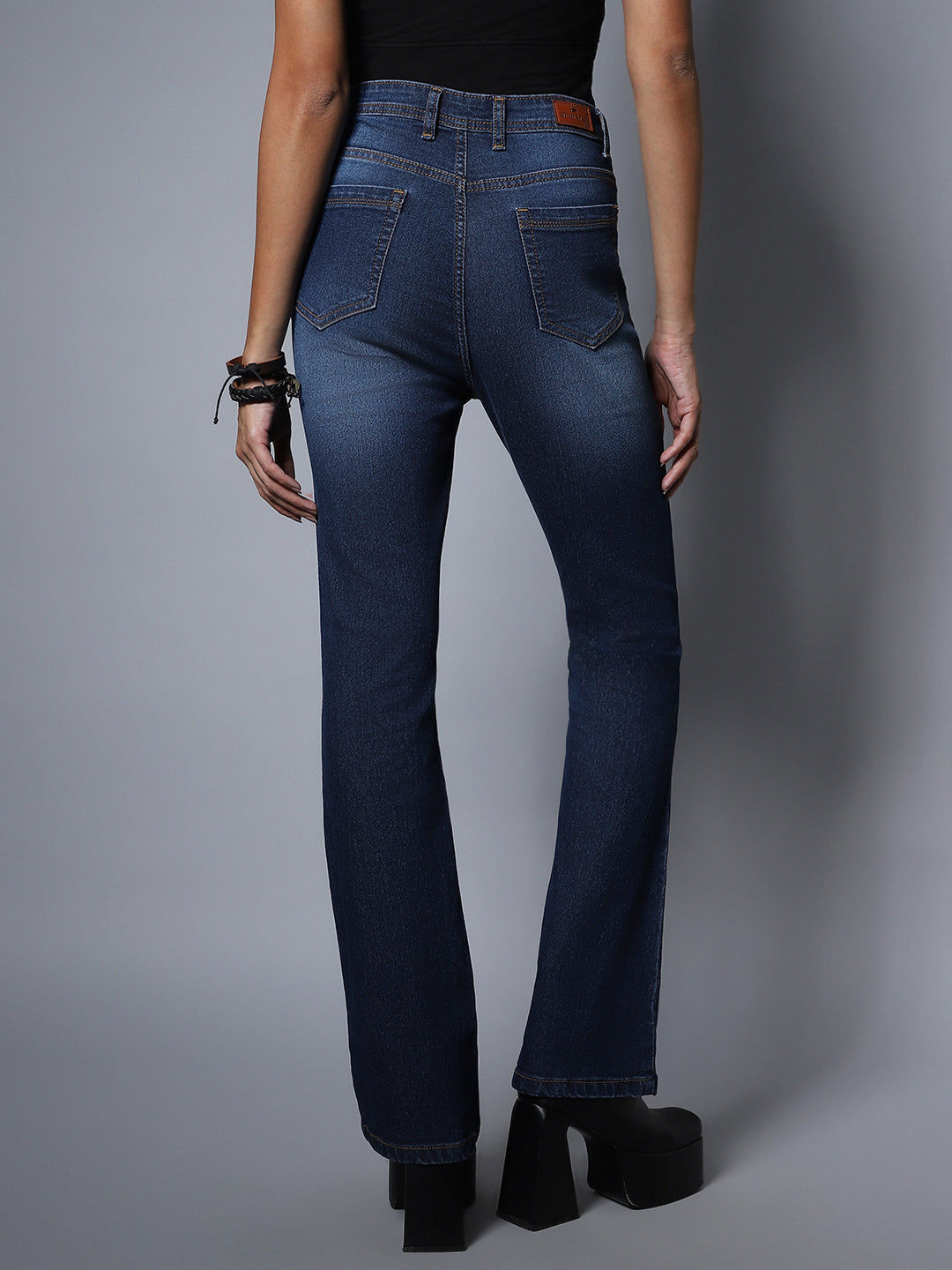 Women Stretch Boot Cut Fit Jeans