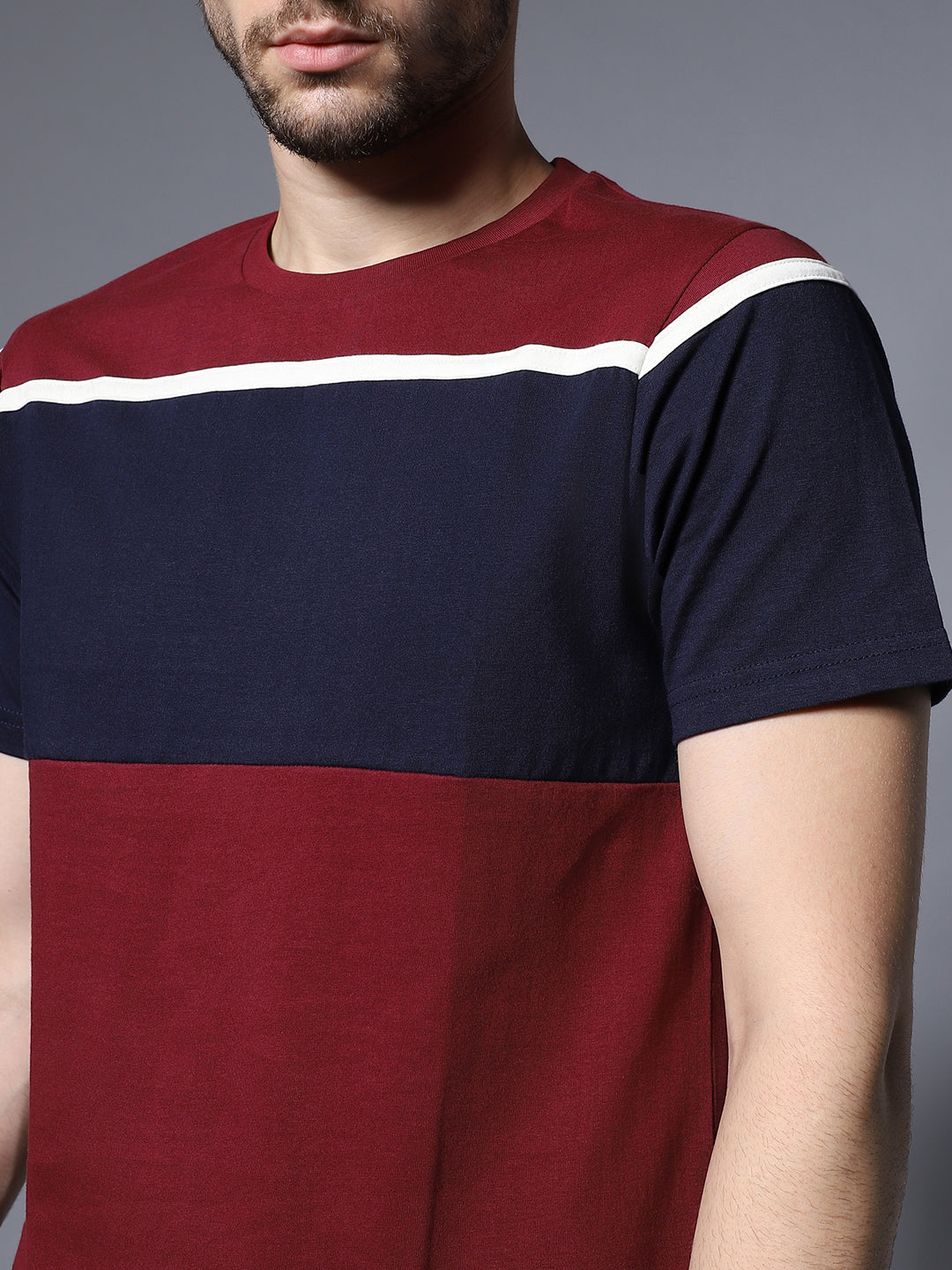 Colourblocked Cotton T-shirt