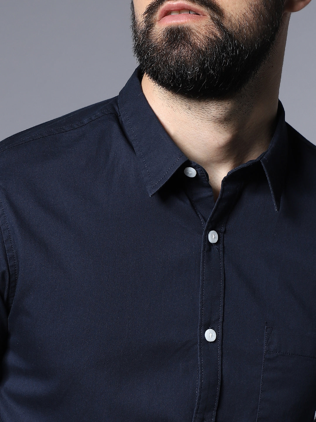 Classic Opaque Casual Shirt