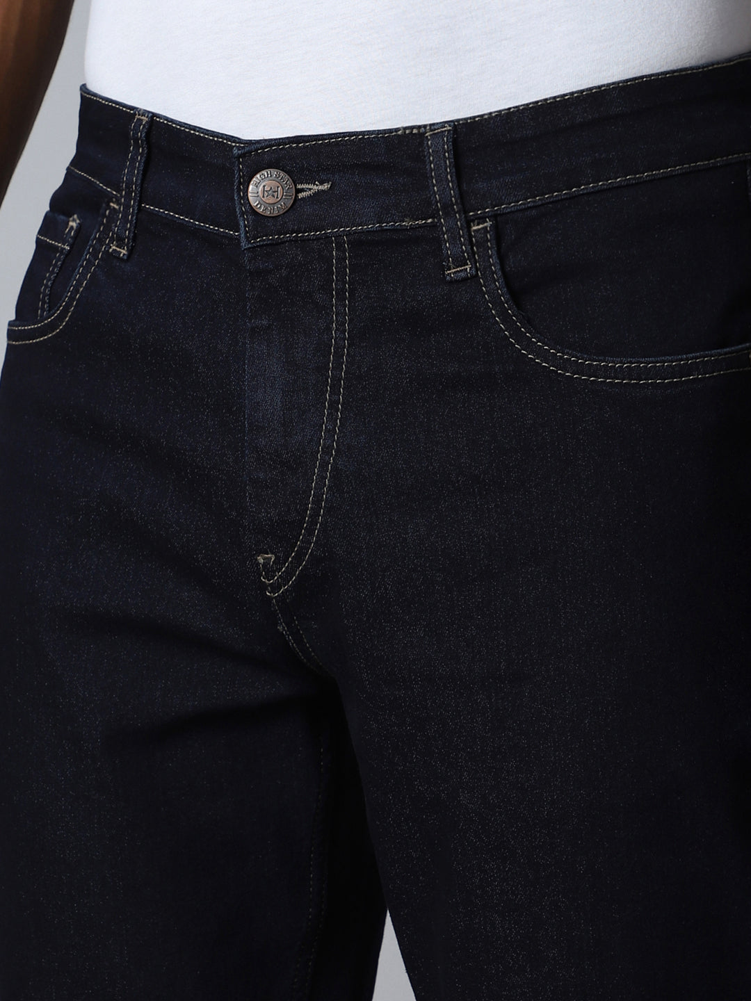 Men Blue Tapered Fit Stretchable Jeans