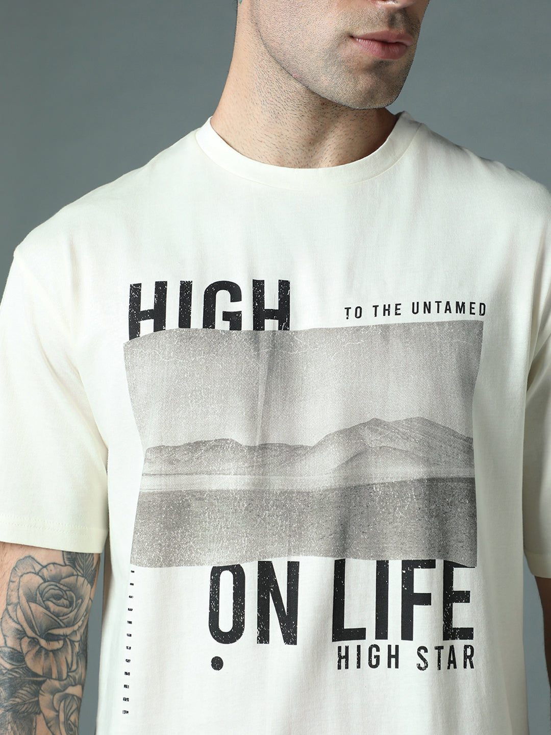 Graphic Printed Relaxed Fit Pure Cotton Tshirts