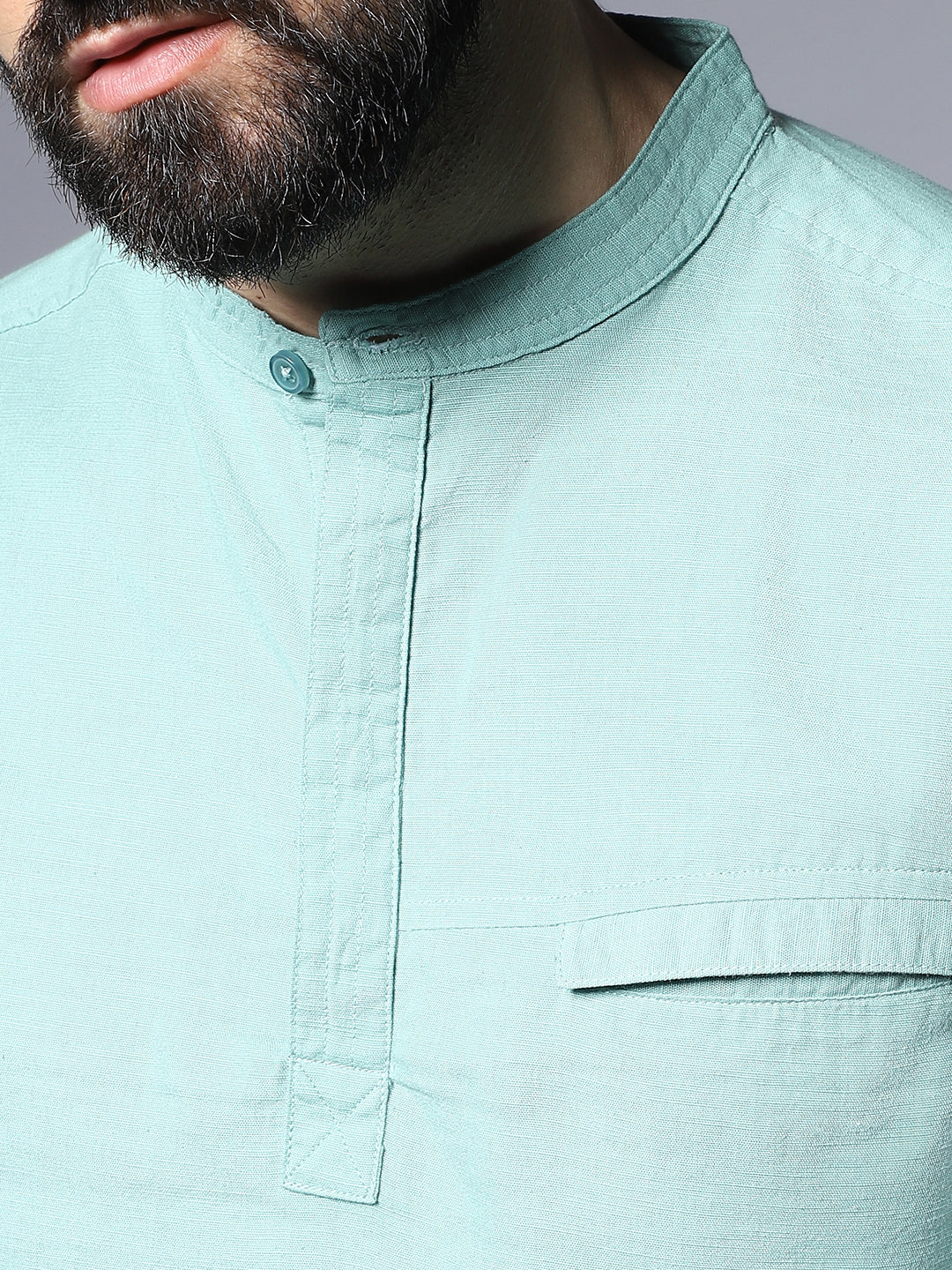 Green Classic Opaque Casual Shirt