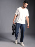 Men Relaxed Fit Mid-Rise Clean Look Cotton Jeans