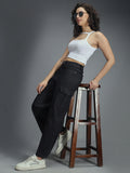 Women 90s Baggy Stretchable Distress Cargo Jeans