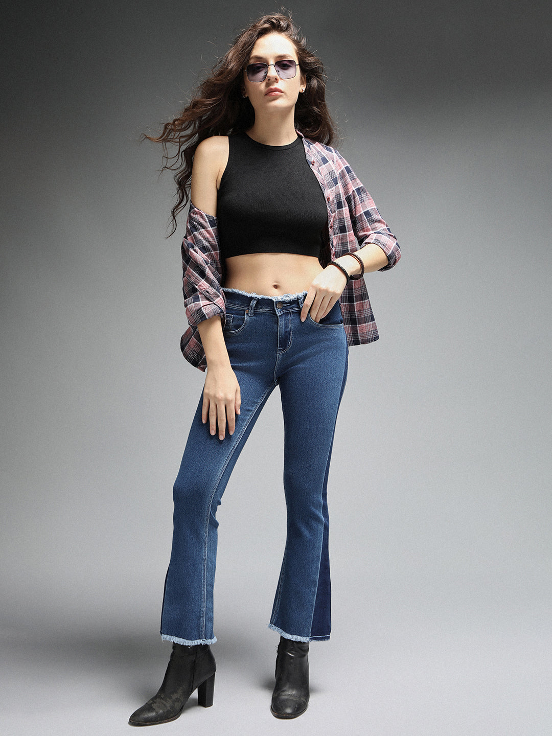 Women High-Rise Clean Look Stretchable Jeans