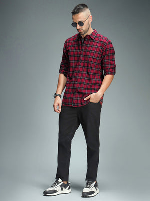 Standard Tartan Checked Pure Cotton Casual Shirt