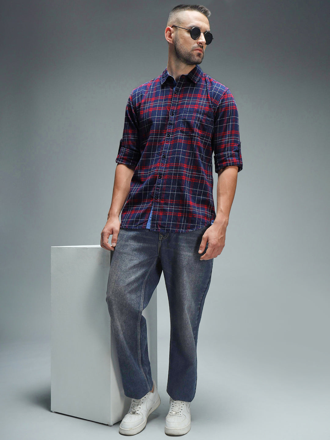 Standard Tartan Checked Pure Cotton Casual Shirt