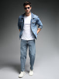 Men Blue Relaxed Fit Light Fade Jeans