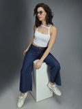 Women 90s Straight High-Rise Cotton Jeans