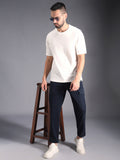 Men Relaxed Mid-Rise Cotton Cargo Trousers