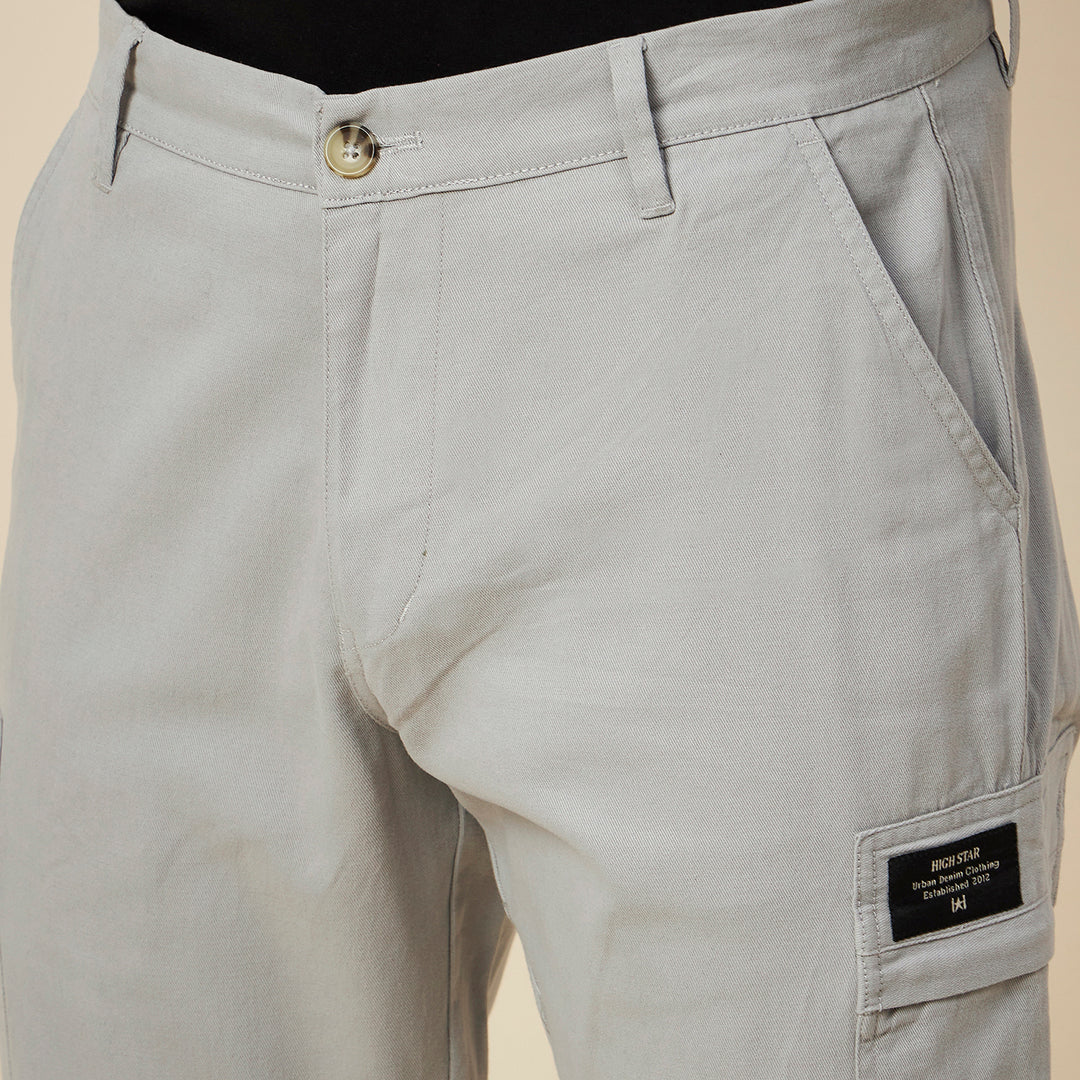 Men Mid Rise Woven Cargo Trouser