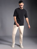 Men Relaxed Mid-Rise Cotton Regular Trousers