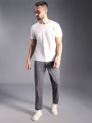 Men Relaxed Mid-Rise Cotton Regular Trousers