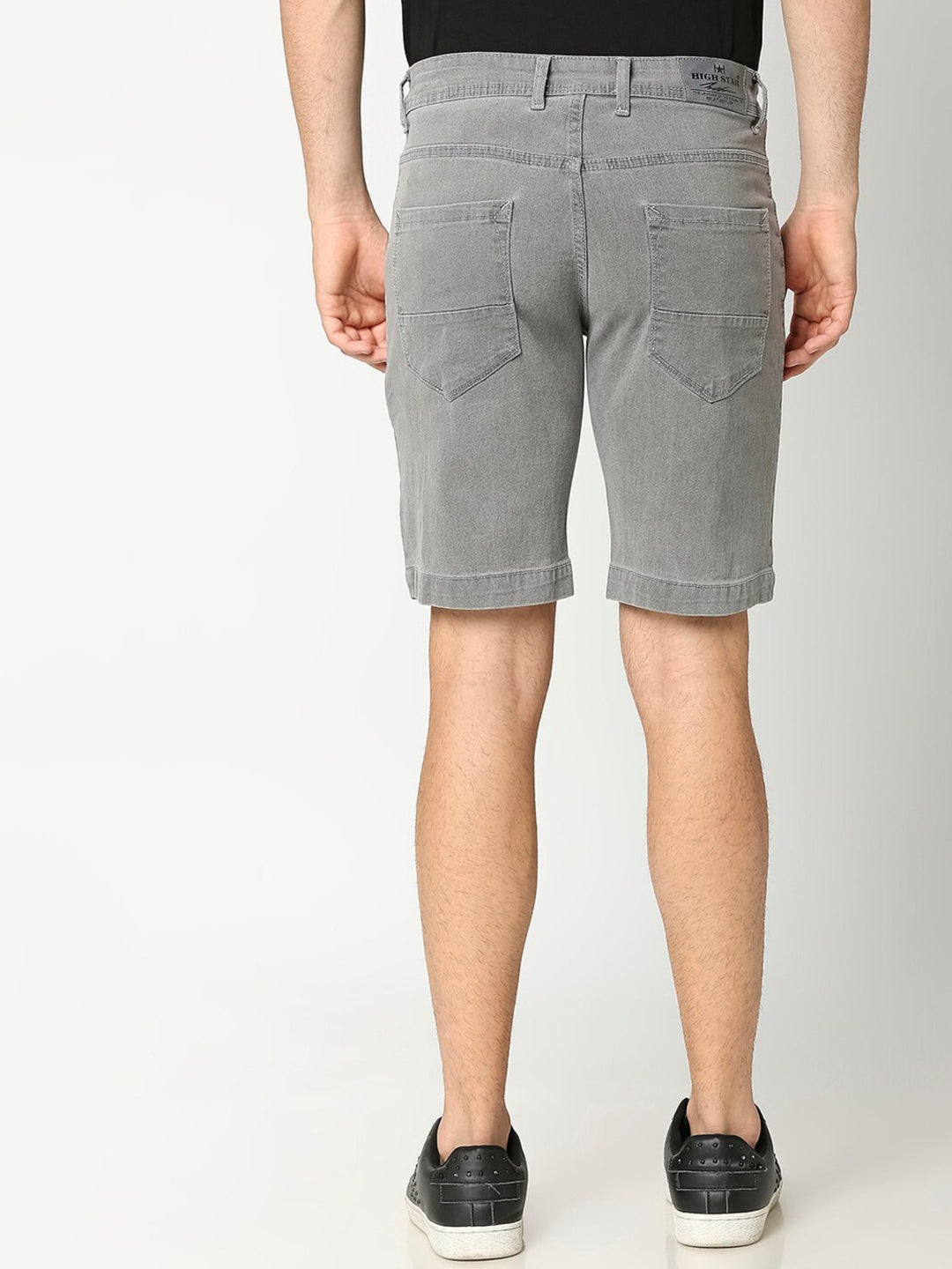 Men Mid-Rise Slim Fit Denim Shorts