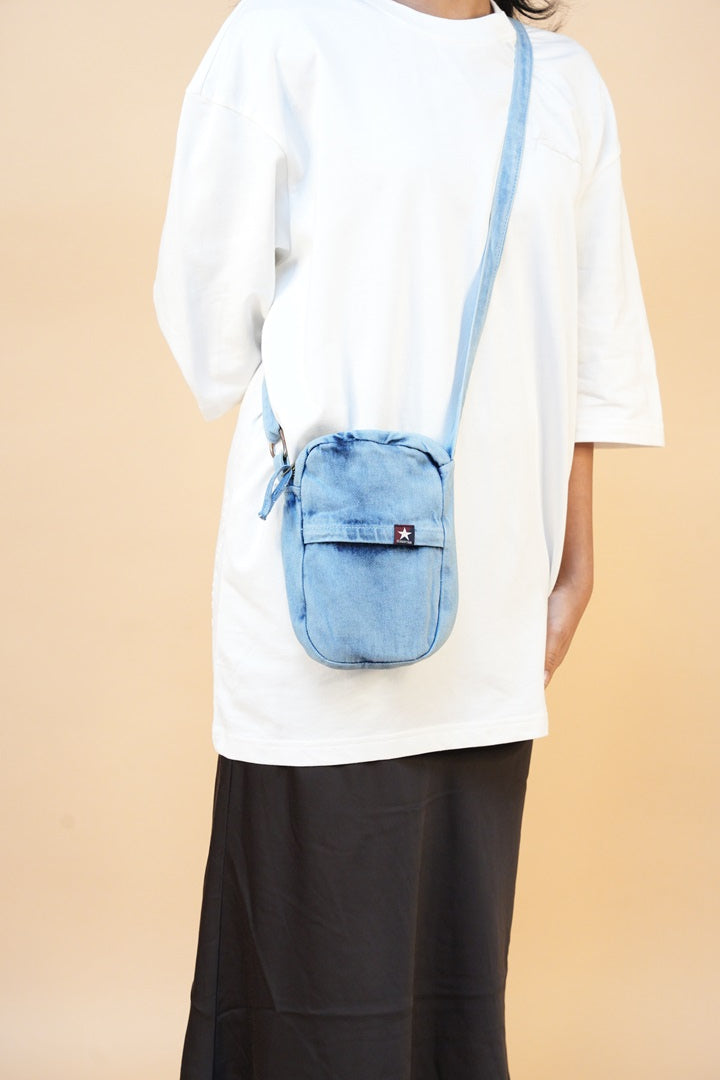 High Star Unisex Denim Sling Bag