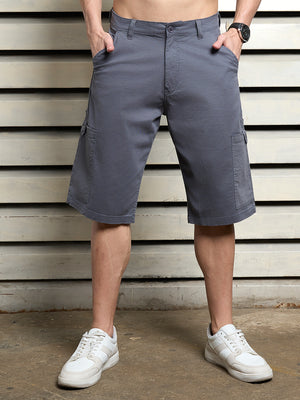 Men Cotton Relaxed Fit Mid-Rise  Shorts