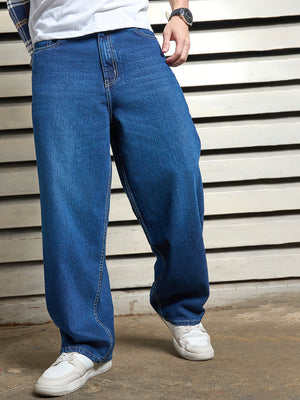 Men Cotton Relaxed Fit Mid-rise Non Stretchable Jeans