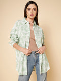 Oversized Tye Dye Pint Cotton Casual Shirt