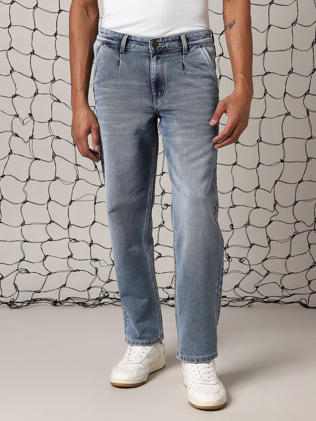 Hubberholme Men Comfort Relaxed Fit Heavy Fade Jeans