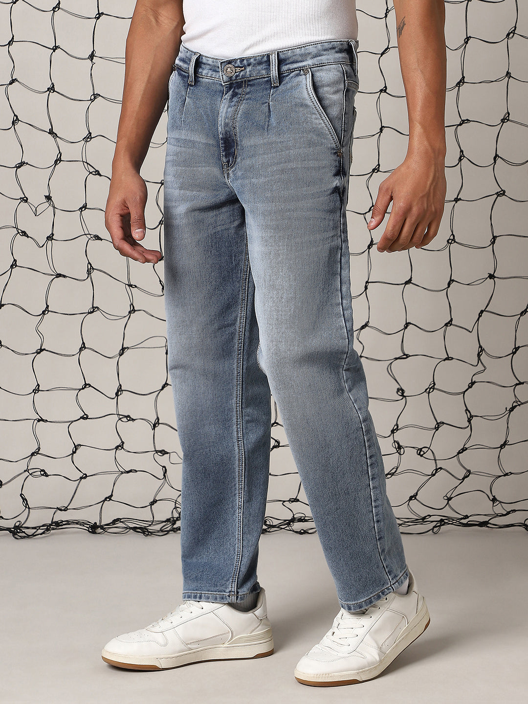 Hubberholme Men Comfort Relaxed Fit Heavy Fade Jeans