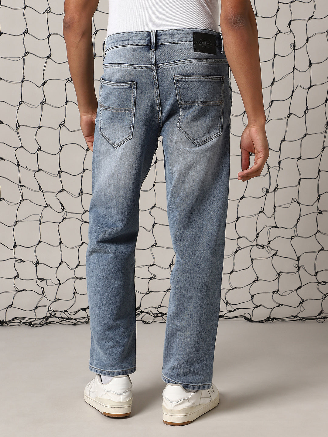 Hubberholme Men Comfort Relaxed Fit Heavy Fade Jeans