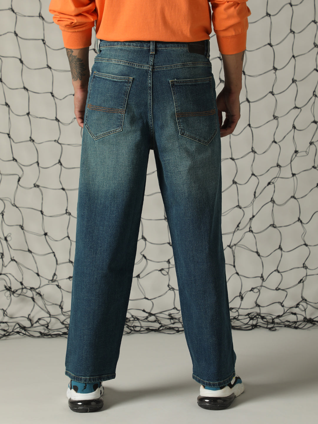 Hubberholme Men Baggy Light Fade Jeans