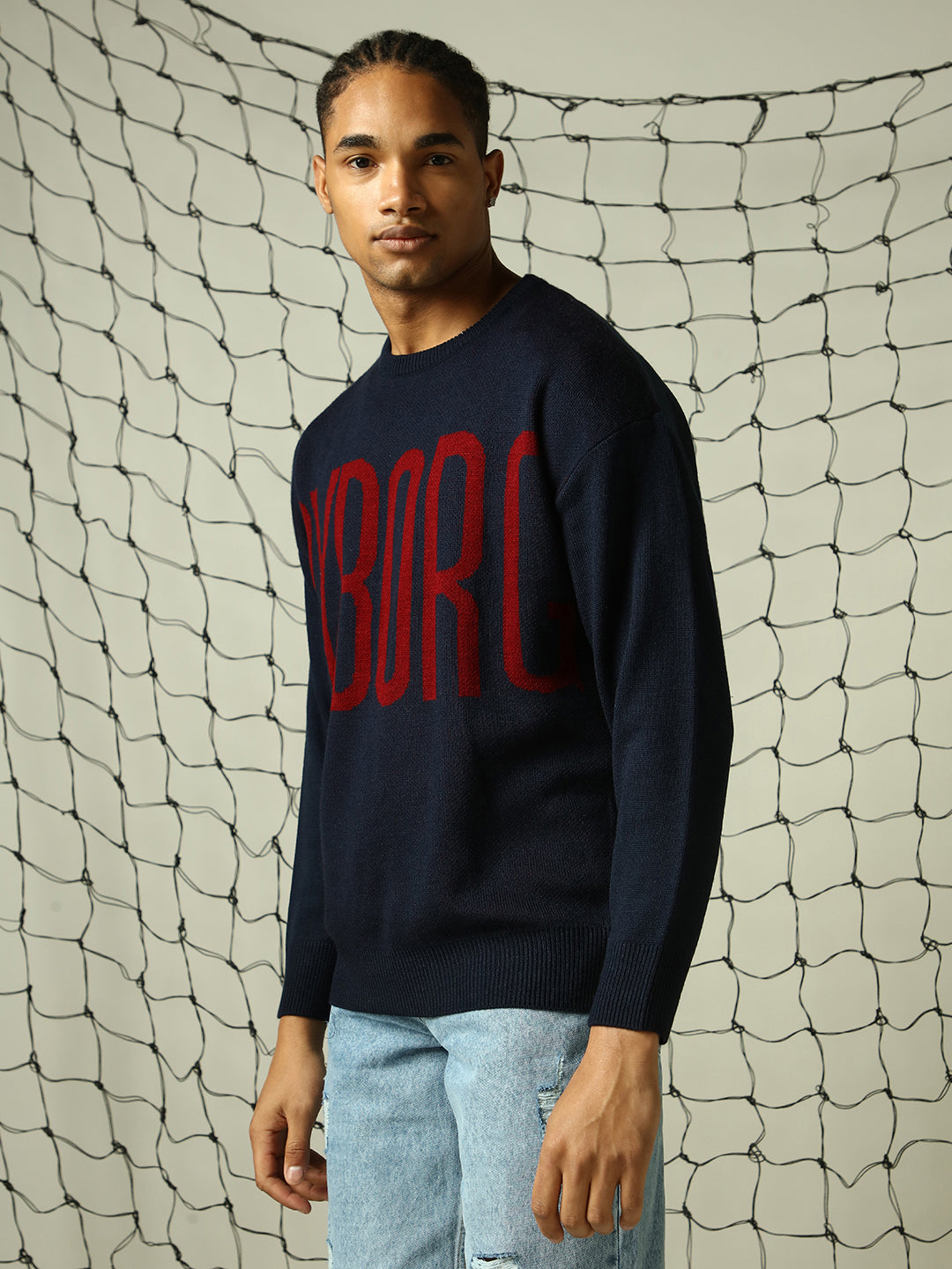 Hubberholme Men Typography Printed Pullover