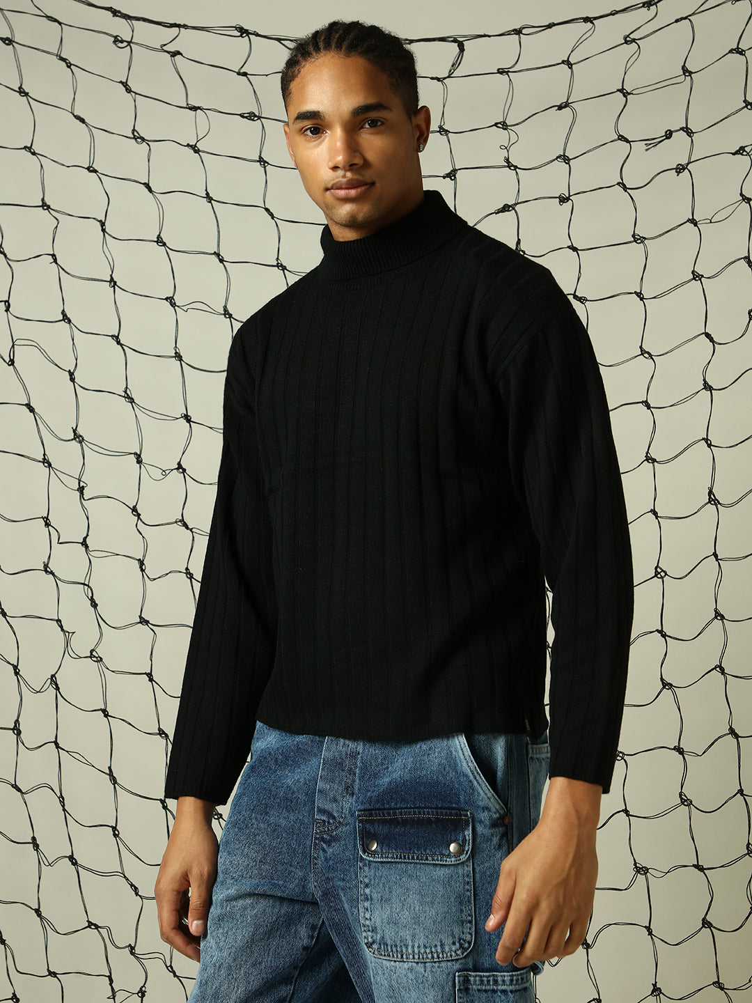 Hubberholme Men Striped Pullover