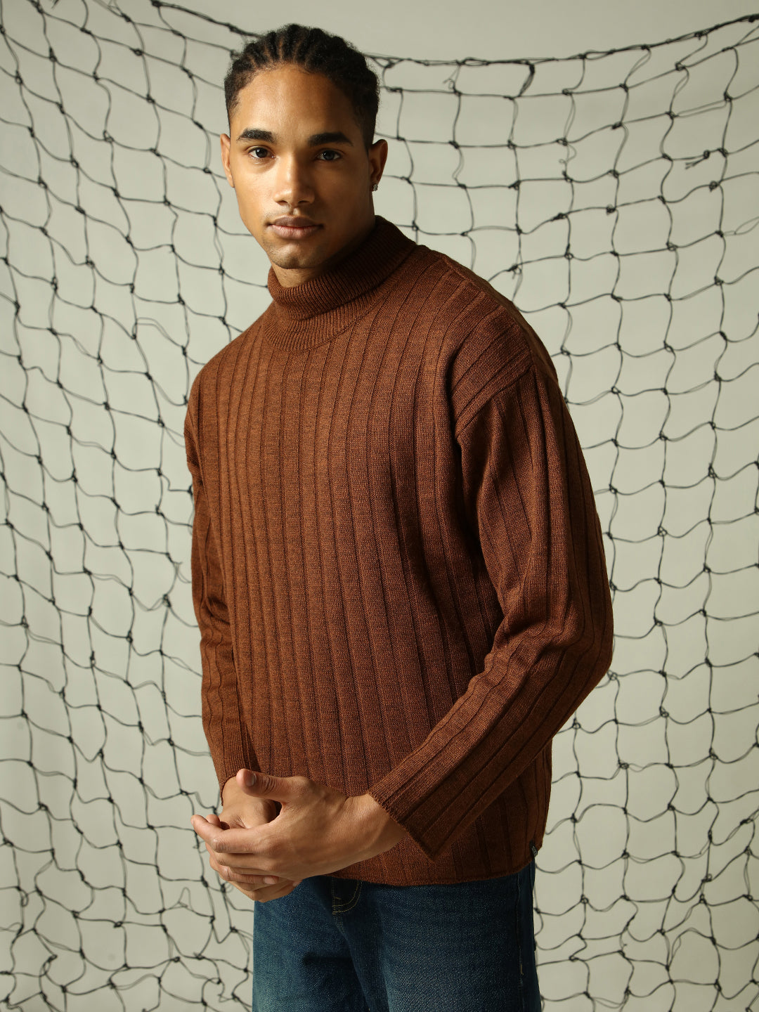 Hubberholme Men Striped Pullover