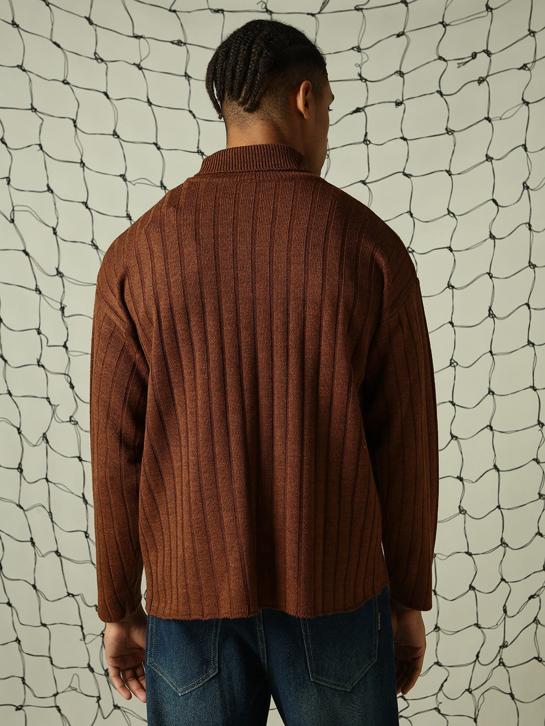 Hubberholme Men Striped Pullover