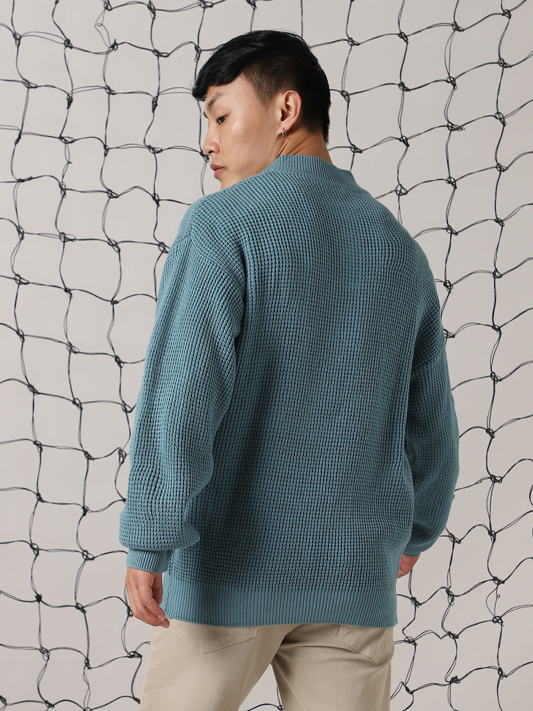 Hubberholme Men Cable Knit Pullover