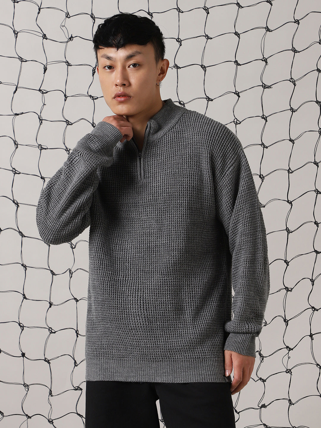 Hubberholme Men Cable Knit Pullover