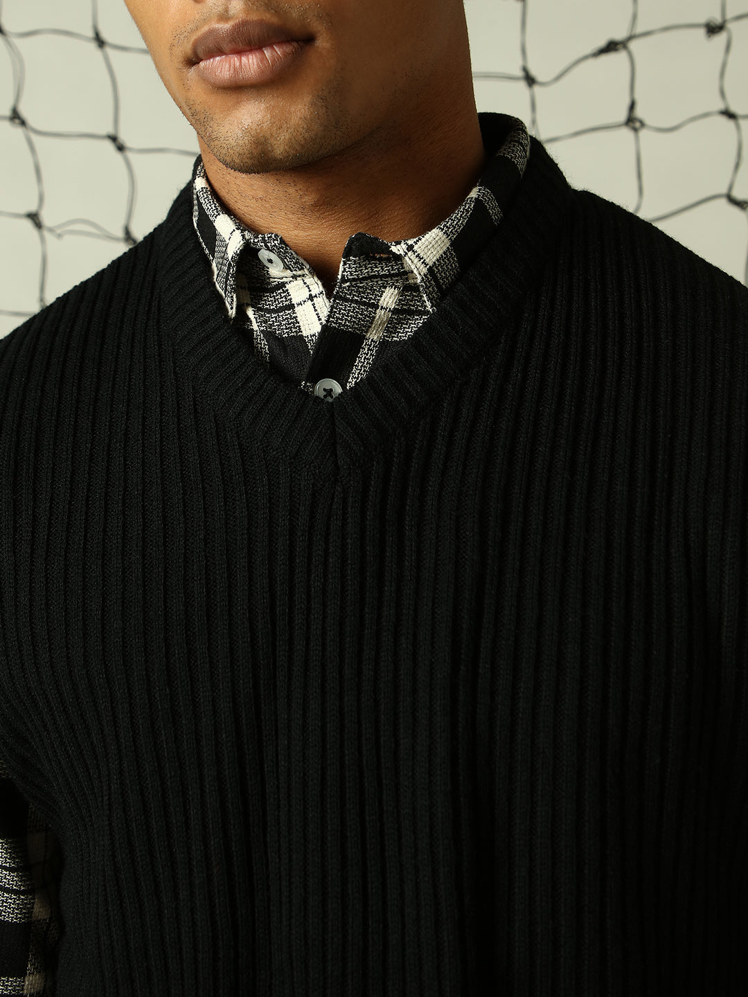 Hubberholme Men Striped Sweater Vest