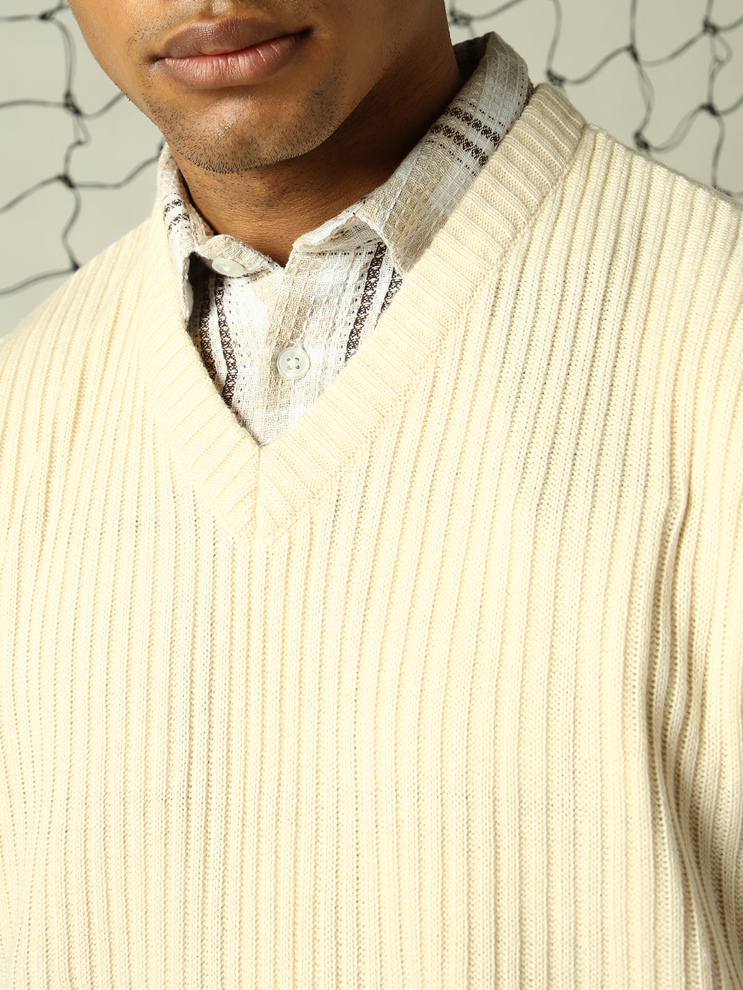 Hubberholme Men Striped Pullover