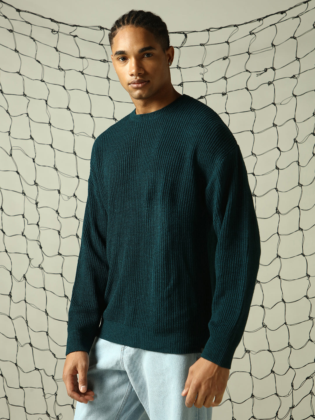 Hubberholme Men Cable Knit Pullover