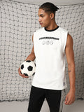 Hubberholme Men Graphic Printed Round Neck Cotton Oversized Vest Sleeveless T-shirt