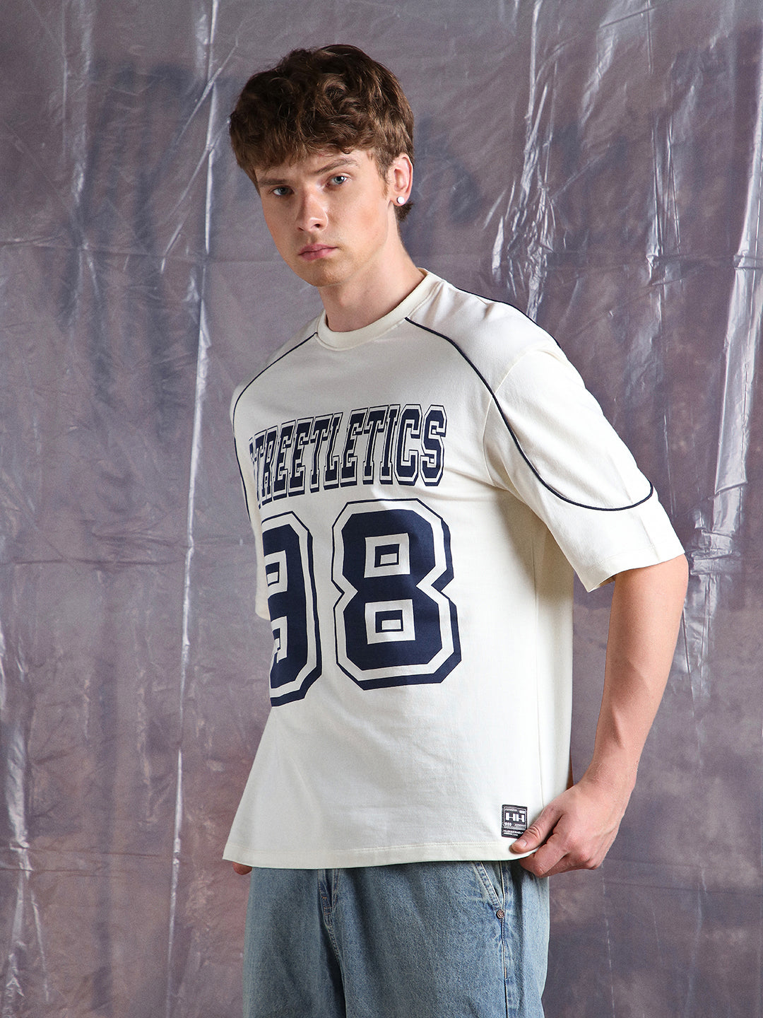 Hubberholme Men Printed Oversized  Half Sleeves Tshirts