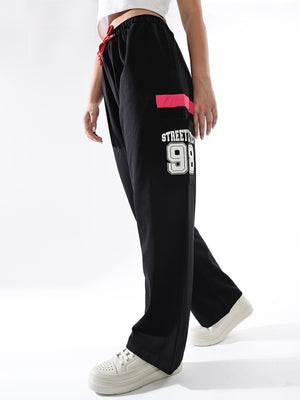 Hubberholme Women Printed Jogger High-Rise  Casual Track Pants