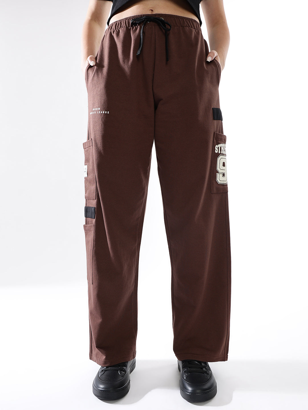 Hubberholme Women Printed Jogger High-Rise  Casual Track Pants