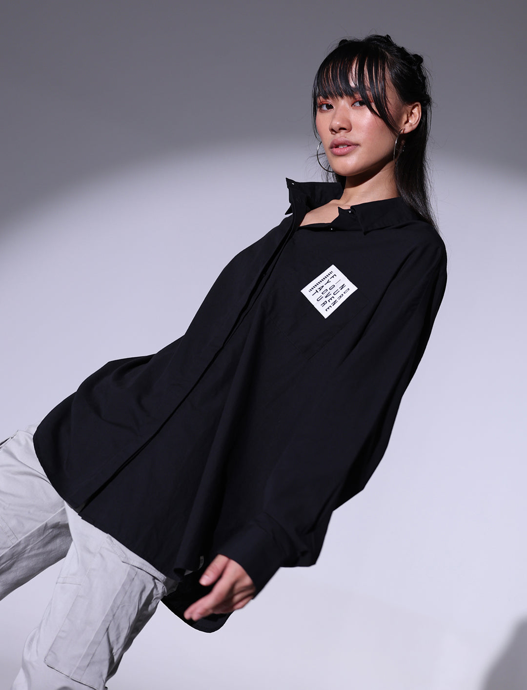 Hubberholme Relaxed Spread Collar Oversized Pure Cotton Casual Shirt