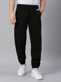 Men Black Cotton Jogger Stretchable Jeans