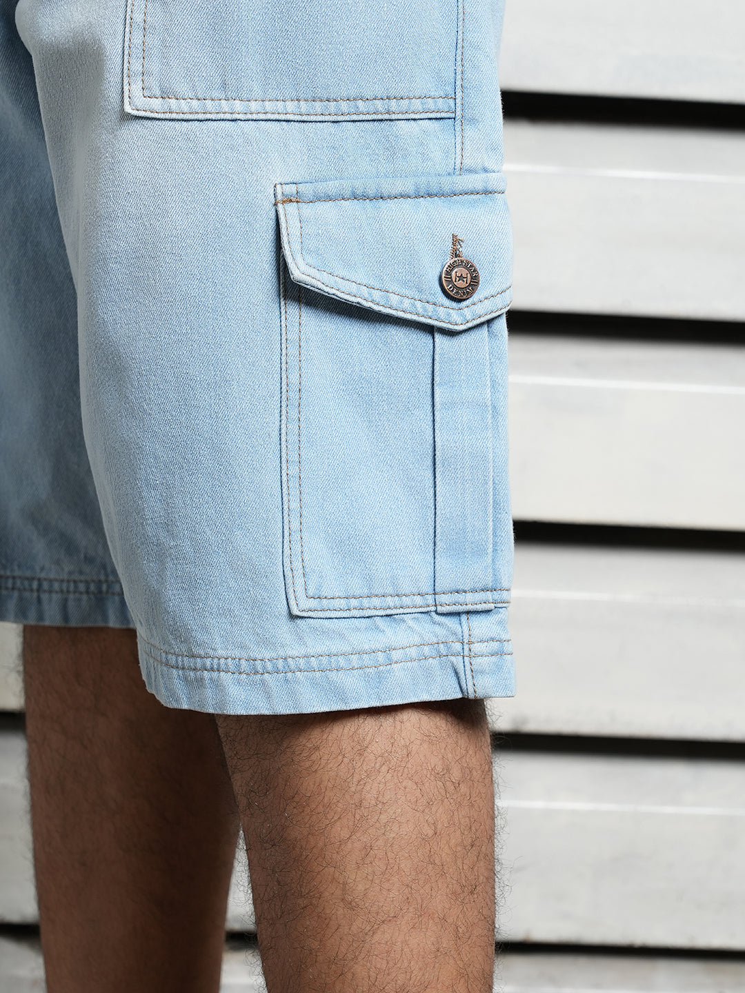 Men Cotton Plus size Relaxed Fit Mid-Rise Casual Shorts