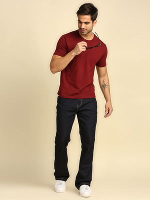 Men Blue Bootcut casual Jeans