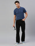 Men Black Bootcut Stretchable Cotton Jeans