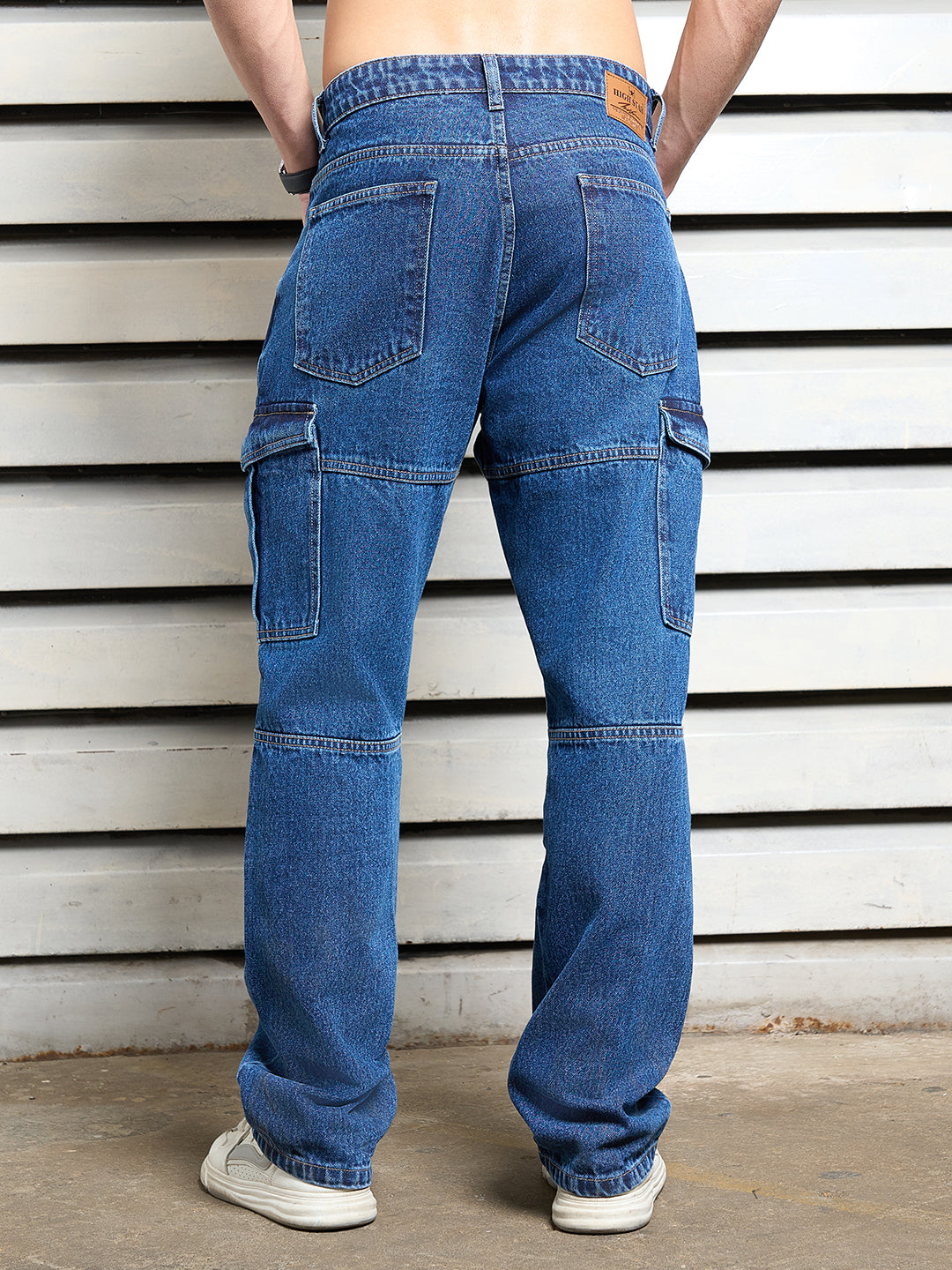 Men Cotton Relaxed Fit Mid-rise Non Stretchable Jeans