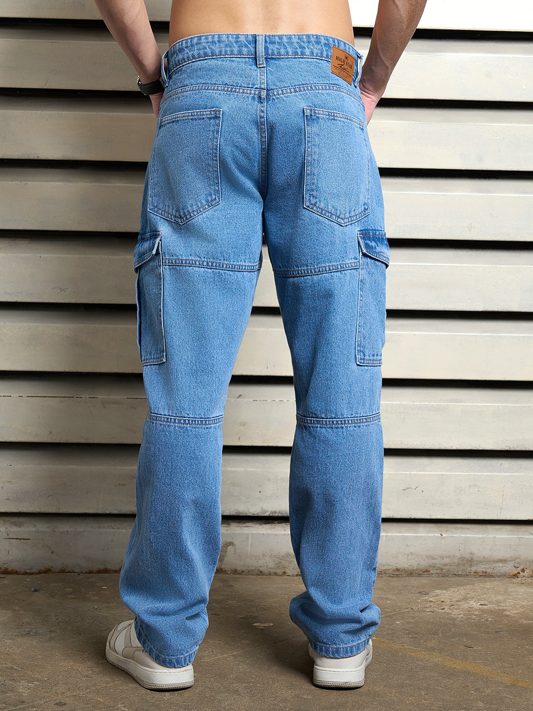 Men Cotton Straight Fit Mid-rise Non Stretchable Jeans