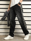 Men Straight Fit Clean Look Light Fade Cotton Jeans