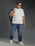 Plus Size Men Tapered jogger Fit Pure Cotton Jeans