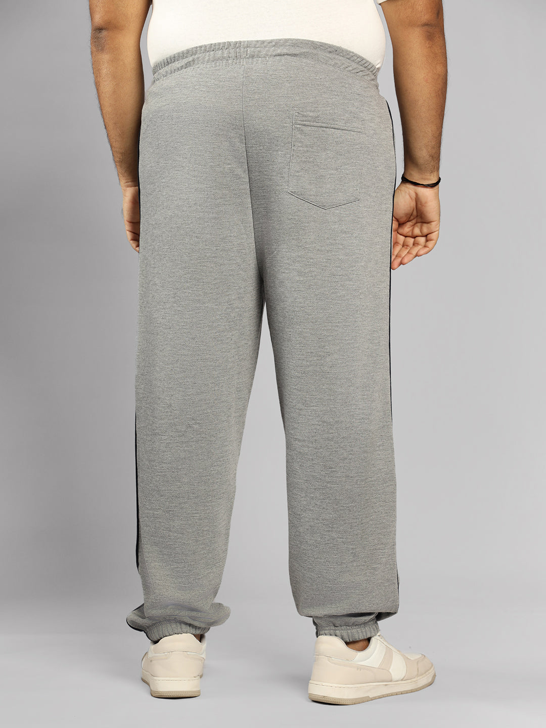 Men Plus Size Regular Fit Stretchable Joggers Trackpants