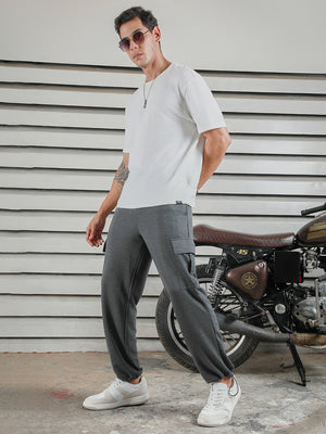 Men Relaxed Straight Leg Mid-Rise Straight Fit Jogger